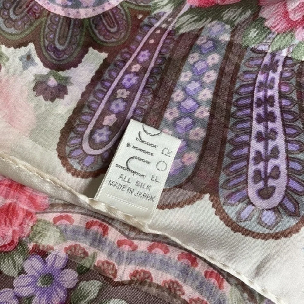Hiroko for dozo silk square scarf